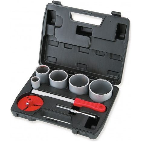 MONDELIN - Coffret 5 trepans carbure et accessoires