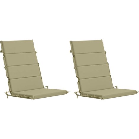 Cojín para silla de respaldo alto GEMERT 2 uds. 100% Poliéster vidaXL (1/5)