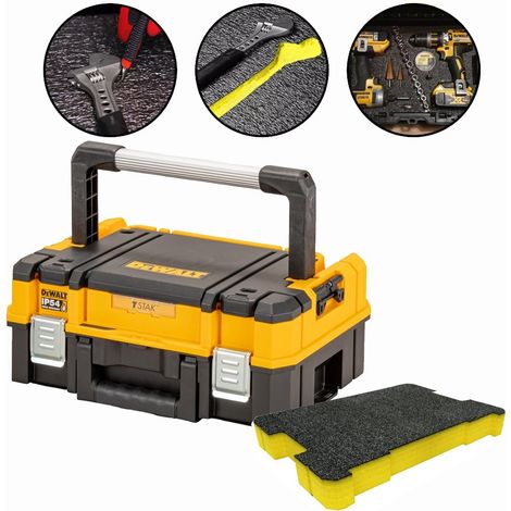 Dewalt DWST83344-1 TSTAK 2.0 IP54 Stackable Tool Storage Box + 50mm Shadowfoam (1/5)