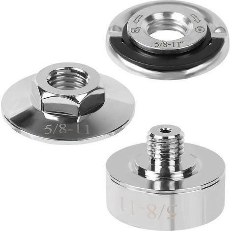 Ensemble de 3 adaptateurs X-Lock pour meuleuse, filetage 5/8 pouce, adaptateur pour meuleuse d'angle pour disques de coupe et disques de ponçage (1/5)