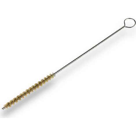 Goupillon SOIE multifonction Différents diamètres Garnissage 80 mm Manche Torsadé 250 mm - Quantité x 1 - Ø 8 mm - SOIE (1/4)