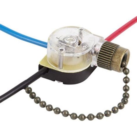 Lot de 3 interrupteurs pour ventilateur de plafond Ze-110, interrupteur à 3 vitesses, interrupteur à chaînette R (1/3)