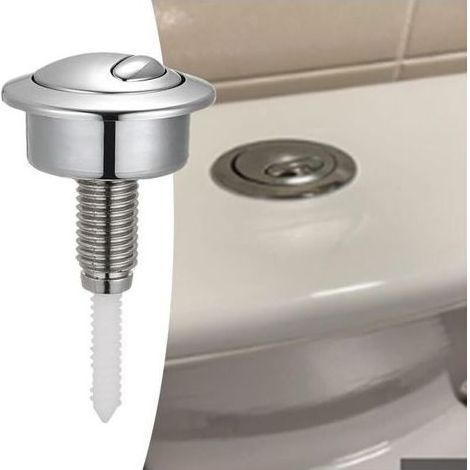 pair Bouton de chasse d\\'eau, bouton de chasse d\\'eau, diamètre de filetage, bouton de chasse d\\'eau à double pression pour Siamp Optima 49, Twyford (1/4)