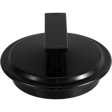 Bouchon d'évier, plastique, noir, pour broyeur de déchets (1/5)