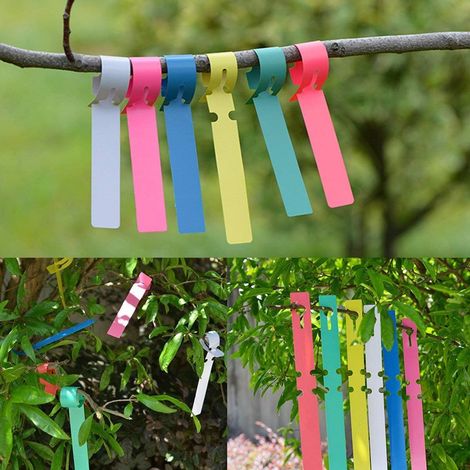 120 étiquettes de jardin en plastique, panneaux à insérer et à suspendre (1/5)