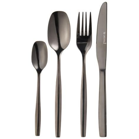 LAGUIOLE CUISSON - Ménagère 24 pièces - "Elora noir"