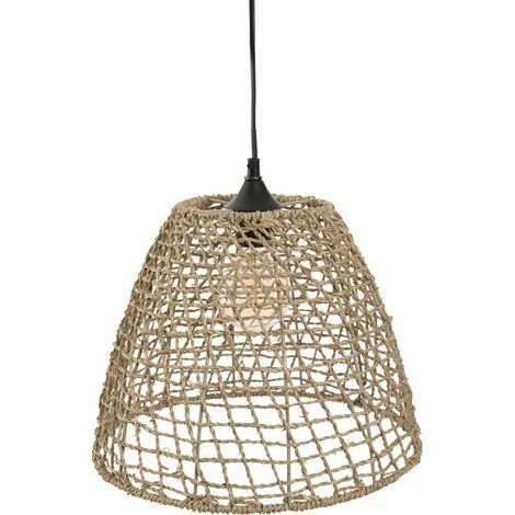 Hängeleuchte aus Seegras JADA, kegelförmig, Ø 28,5 cm, D35, H.28,5
