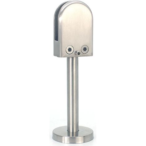 Staffa di montaggio a U per vetri senza telaio in acciaio inox 304 con barra di supporto per vetro extra larga da 60 mm, adatta per vetri con spessore di 15-20 mm.