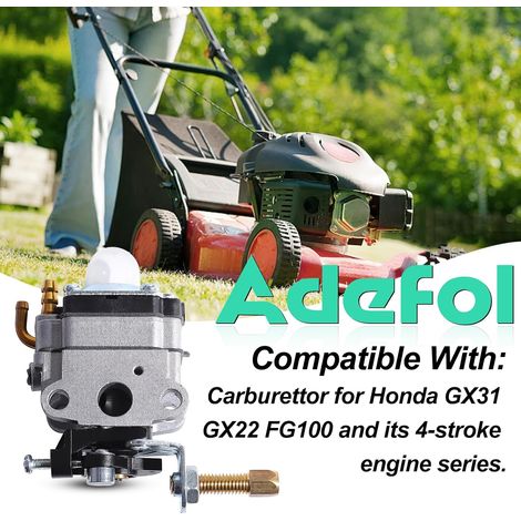 Carburateur ADEFOL pour Honda GX31 GX22 FG100 moteur 4 temps, Accessoire moteur carburateur Numéro de pièce OEM Kit de mise au point du carburateur, remplacement fiable (1/5)