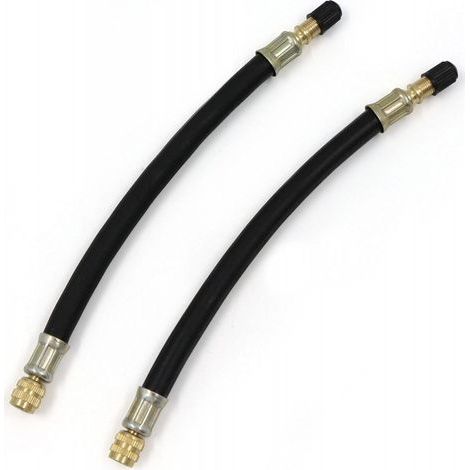 pezzi di prolunga flessibile in gomma da 200 mm per valvola di pneumatici di auto, camion e moto, adattatore per valvola auto. (1/5)