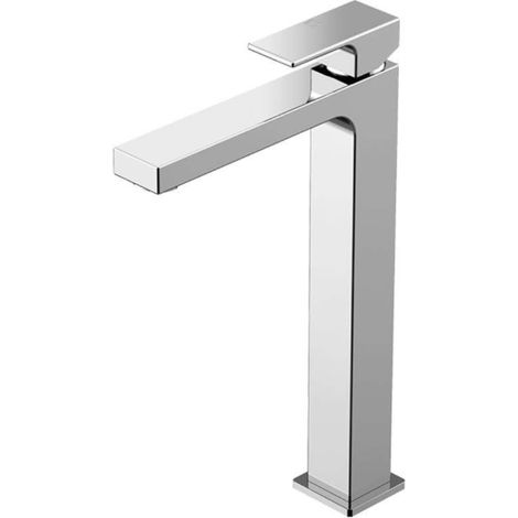 Miscelatore lavabo tipo alto in ottone Gattoni SQUARE 2584/25CO Cromo - Senza piletta di scarico (1/2)