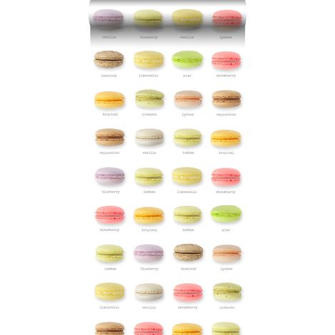 papier peint intissé XXL macarons multicolore  - ESTAhome (1/5)
