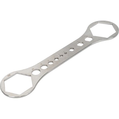 Clé à fourche avant de vélo en acier inoxydable pour retirer le cache de fourche pneumatique de VTT 30-32 mm / 1,18-1,26 po