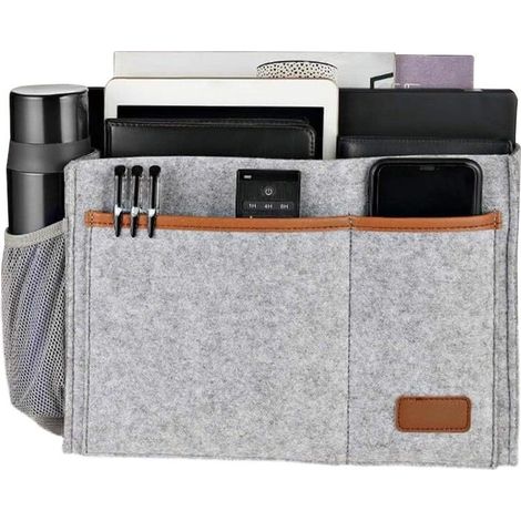 Organisateur De Poche De Lit,Organisateur Multi-Poches D'Accoudoir De Canapé  Pochette Rangement Accoudoir Canapé - pour (1/5)