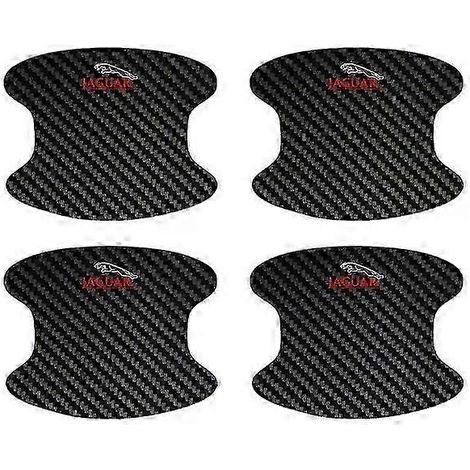 Convient aux Jaguar XF, XE, XFL, XEL, XJL, XJ et F-PACE. Film protecteur de seuil de porte en fibre de carbone, autocollant anti-rayures. (1/5)
