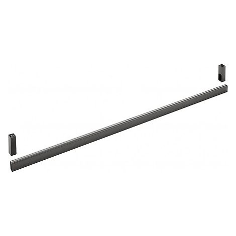 Tube de penderie Excessories - avec joint antibruit - longueur 999 mm - section 30 x 15 mm - SALICE