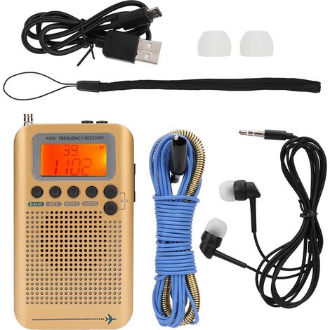 Récepteur Radio Multibande FM/AM/OC avec Réduction de Bruit SQ pour Avion et CB (1/5)