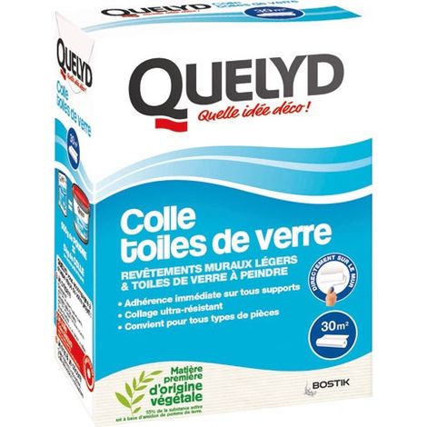 QUELYD Colle en poudre concentrée pour toile de verre QUELYD, 500g
