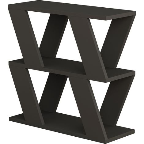 Beistelltisch aus Holz "Lazena" - 60 x 22 x 57 cm - Anthrazit