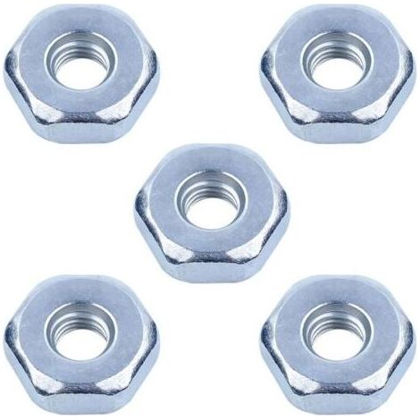 5 Pièces Écrou de Tronçonneuse pour STIHL MS170 MS171 MS180 MS181 MS250 MS251 MS211 MS390 et Plus de Modèles, AUMEL Écrou de Chaîne Universel M8 Ecrou pour Carter de Chaine (1/5)