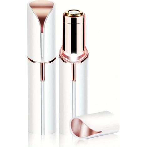 Épilateur facial portable en forme de rouge à lèvres, rasoir indolore pour femmes, rasoir de voyage pour l'épilation du visage (1/5)