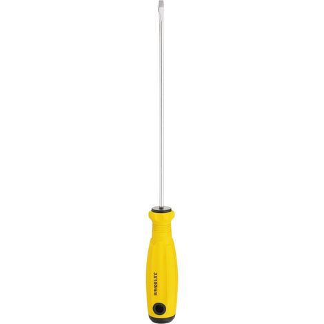 Tournevis à Tête Plate 9.3" Tournevis 5.9" CR-V Jaune (1/5)