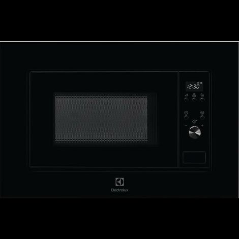 Electrolux LMS2173EMK Forno a microonde integrato, 800W, Funzione grill, 5 livelli de Potenza, Capacità 17 L, 5, Controlli meccanici, Piatto de 24,5cm, Vetro nero (1/2)