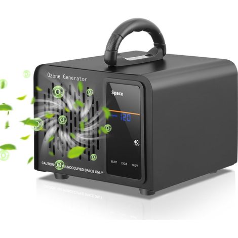 Ozone generator,  high-capacity ozone machine 60000 mg/h with LED display and 120-minute timer for 400㎡ Bedroom,  Air Purifier for Home Kitchen (1/5)