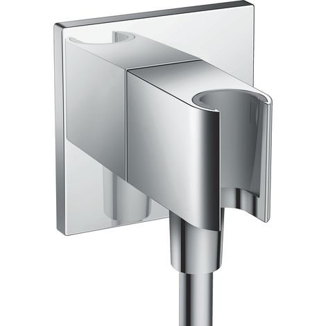hansgrohe FixFit E Uscita a muro con set porter, Cromo, 26889000