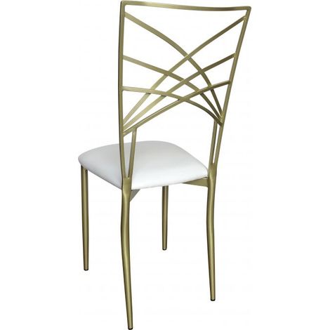 Chaise Gatsby Dorée - lot de 8 - Prodirest (1/3)