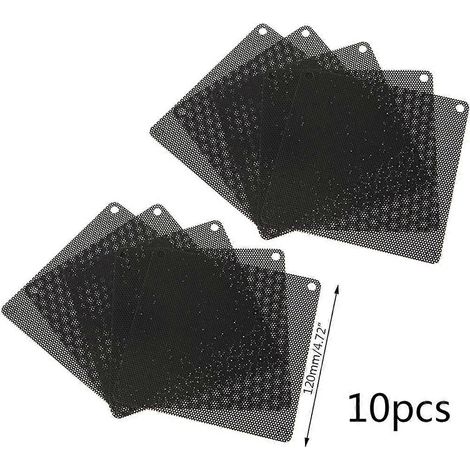 PC-Lüfter-Staubschutzgitter, Gehäusekühlerfilter, staubdichte PVC-Abdeckung, hohe Dichte, 10 Stück
