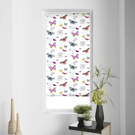 Store Enrouleur Tamisant "Butine" 45x180cm Multicolore (1/3)