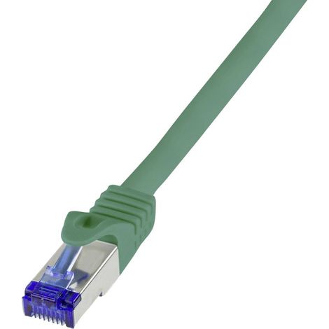 LogiLink C6A025S RJ45 CAT 6a S/FTP 0.50 m vert 1 pc(s) (1/4)