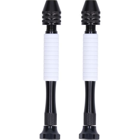 2 Pièces Mini Tournevis à Main Réglable, Mandrin Porte-Foret 0,3-3,2mm (1/5)
