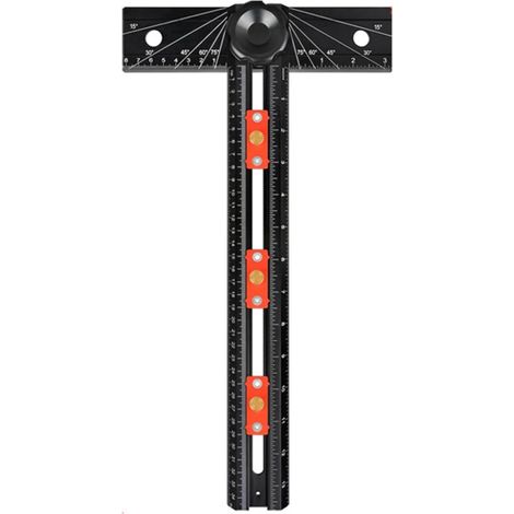 Équerre en T automatique en aluminium avec détecteur multi-angles pour le travail du bois précis Équerre en T automatique pour le travail du bois (1/5)