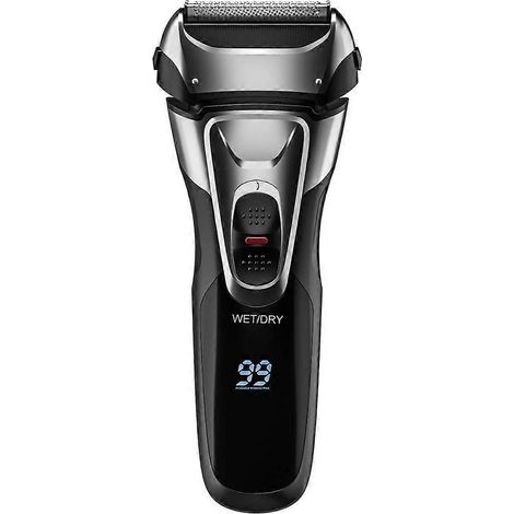 Rasoir Électrique Homme Rechargeable 3D, Lavable, Sec ou Humide, pour Visage et Barbe, Puissant et Précis (1/5)