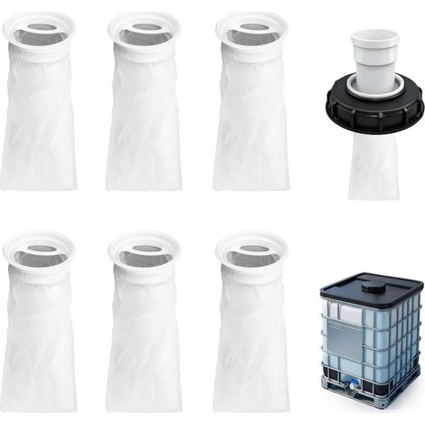 6 Pièces Filtre IBC en Nylon Accessoires de Réservoir IBC Filtre de Remplacement pour Réservoir d'Eau de Pluie Filtration Fine (1/5)