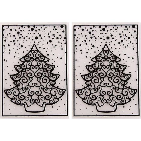2 pochoirs à gaufrer pour scrapbooking (1/3)