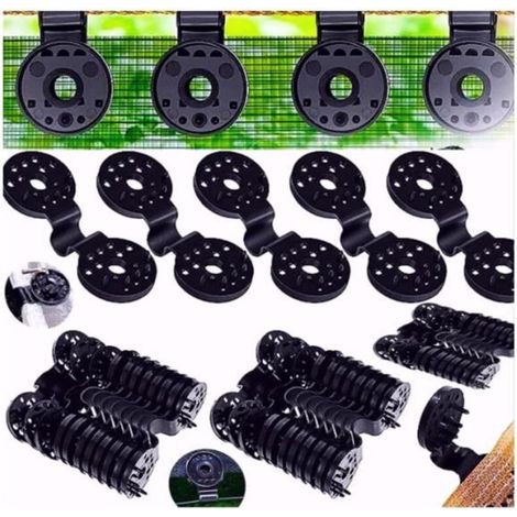 Fixation Clips - 50 Pieces - White - Durable and Easy to Use