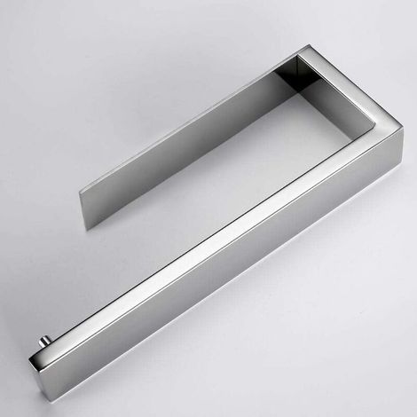 Anneau porte-serviettes Porte-serviettes,304 Acier inoxydable support de serviettes Accessoirs WC Salles de Bains (sans perage,argent) (1/5)