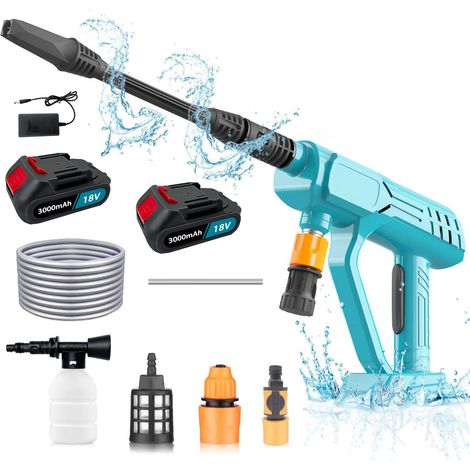 Teetok – Nettoyeur haute pression électrique sans fil 18V – Pression 35 bars – Débit 3 L/min – Tuyau 5 m – Compatible batteries Makita (1/5)
