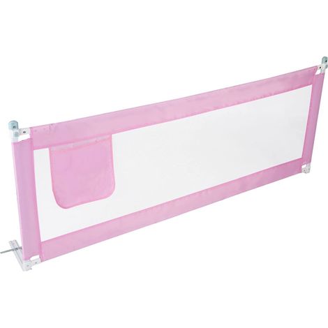 Trintion Bed Guard Bed Rail 180x80cm Kids Bed Guard Bed Rail Foldable Safety Bed Guard Safety Bed Rail(Pink) (1/5)