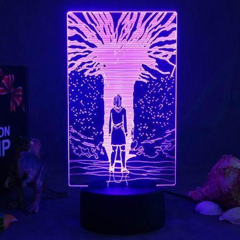 3D-LED-Nachtlicht, farbenfrohes Stereolicht, kleine Tischlampe zum Einstecken