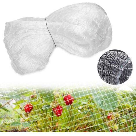 Filet Poules Anti Oiseaux 3 x 10m, Protection Réutilisable Pour Volière, Balcons, Jardins, Clôtures, Vergers, Potagers - Anti Pigeon (Blanc) (1/5)