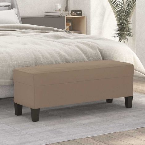 Banc - Banc de salon Banc de table Taupe 100x35x41 cm Tissu microfibre BV575593 - BonneVie (1/5)