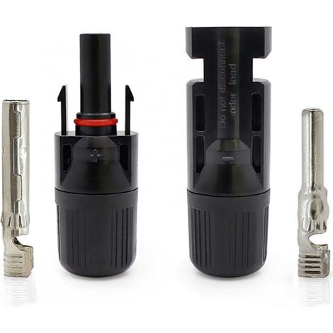 Pareja de conectores macho y hembra MC4 1/1 IP68 para Cable de 4-6mm² (1/5)