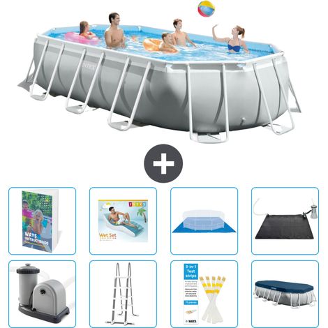 Prism Frame Pool Oval - 503x274x122 cm - 9-teilig S567