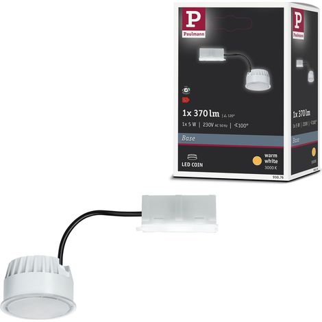 Spots encastrés LED Module Base Coin 51 mm 5W 370lm 230V 3000K Opale Spot pour plafond (1/5)