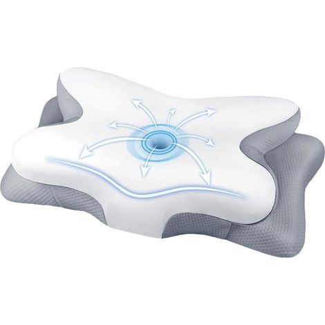 Cuscino di soia - cuscino cervicale ergonomico - cuscino cervicale ortopedico 2 in 1 in memory foam (1/5)