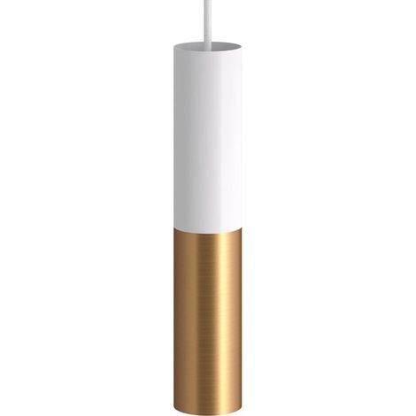 Pendelleuchte Creative-Cables Modell PSMV Double Tub-E14 Weiß (1/5)